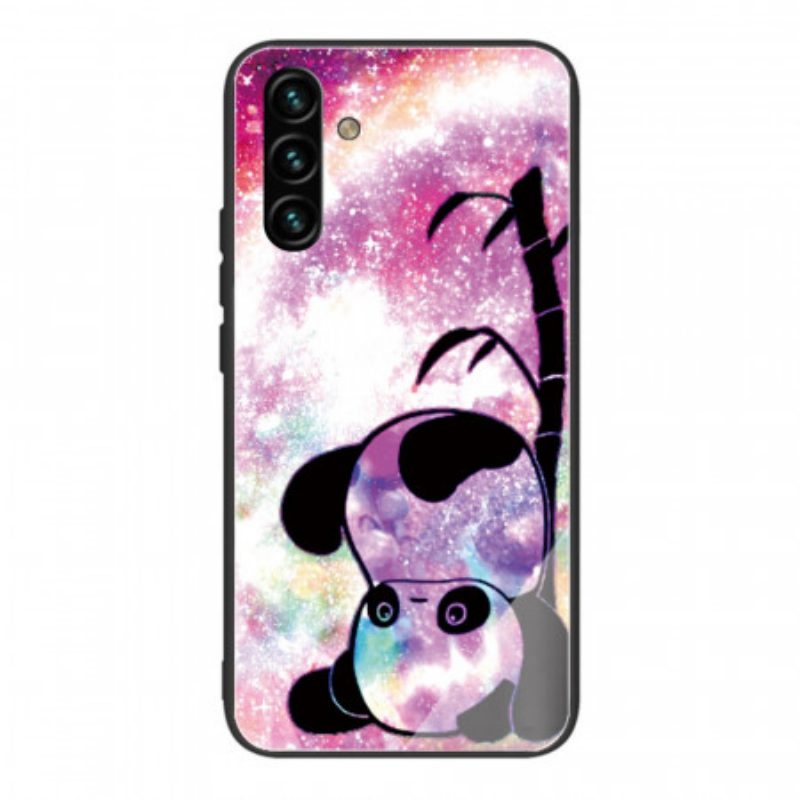 Cover Samsung Galaxy A13 5G / A04s Panda In Vetro Temperato