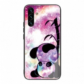 Cover Samsung Galaxy A13 5G / A04s Panda In Vetro Temperato