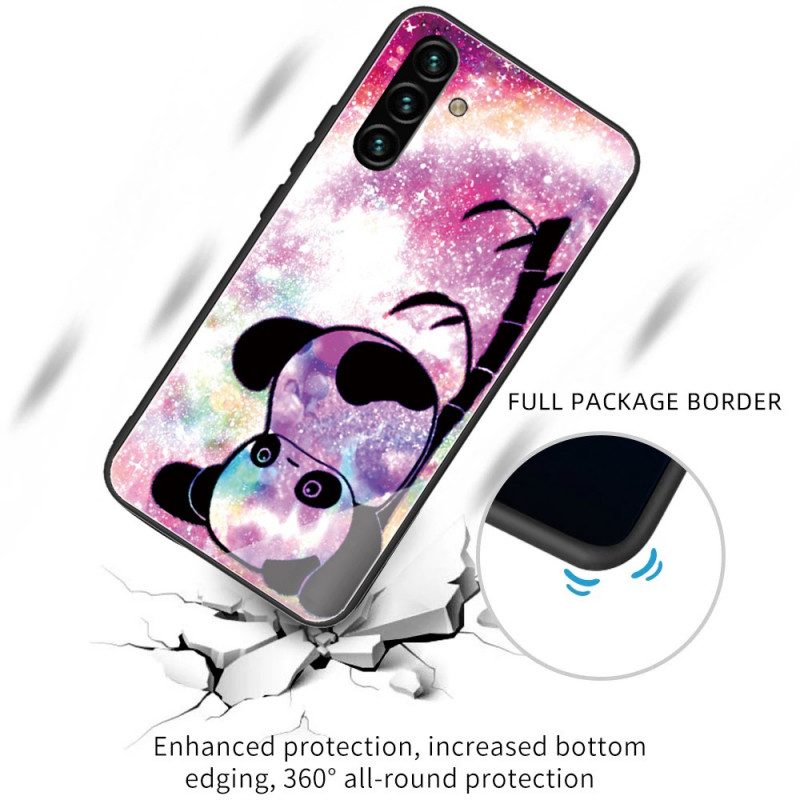 Cover Samsung Galaxy A13 5G / A04s Panda In Vetro Temperato