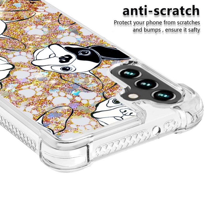 Cover Samsung Galaxy A13 5G / A04s Signor Cane Paillettes