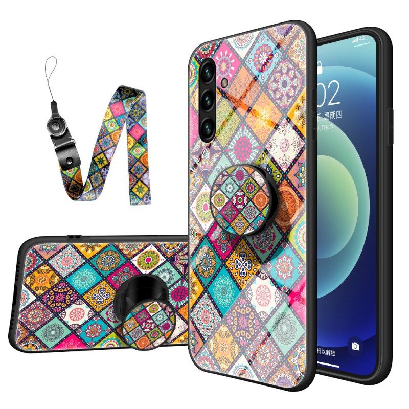 Cover Samsung Galaxy A13 5G / A04s Supporto Magnetico Patchwork