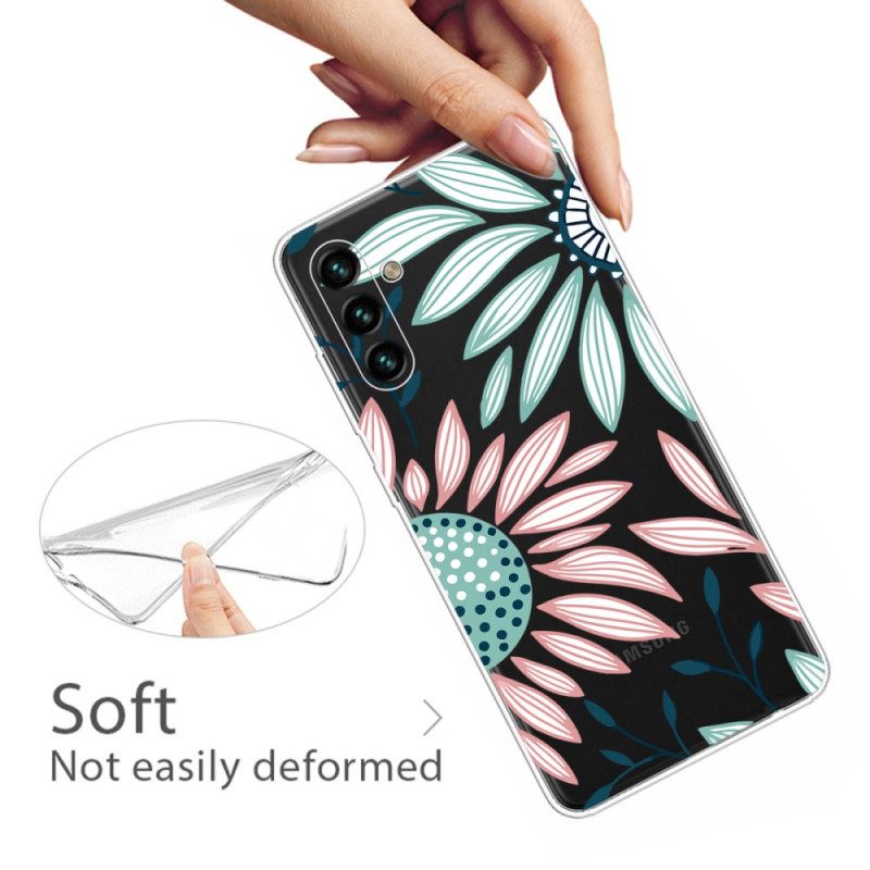 Cover Samsung Galaxy A13 5G / A04s Un Fiore Trasparente