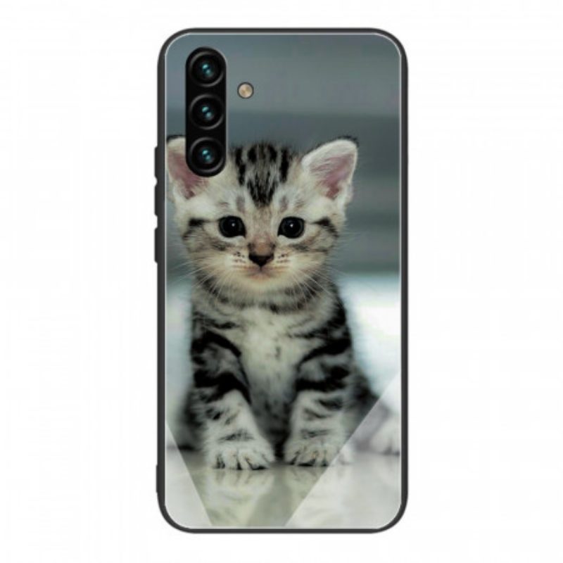 Cover Samsung Galaxy A13 5G / A04s Vetro Temperato Gattino