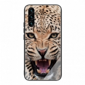 Cover Samsung Galaxy A13 5G / A04s Vetro Temperato Leopardo