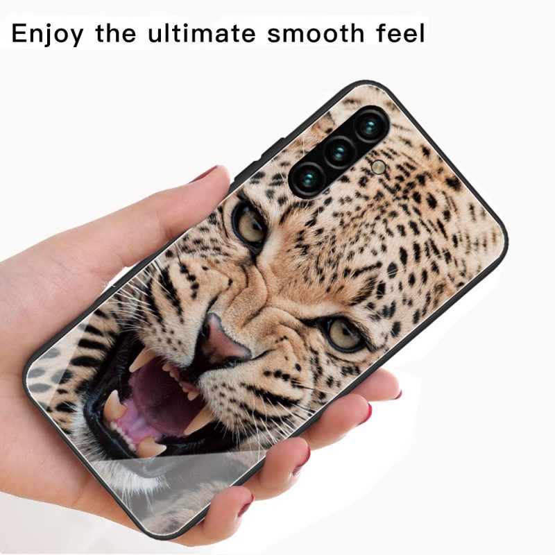 Cover Samsung Galaxy A13 5G / A04s Vetro Temperato Leopardo