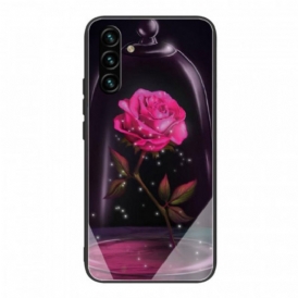 Cover Samsung Galaxy A13 5G / A04s Vetro Temperato Rosa Magico