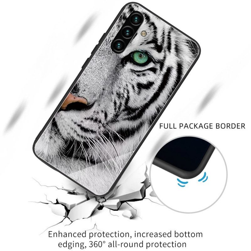 Cover Samsung Galaxy A13 5G / A04s Vetro Temperato Tigre