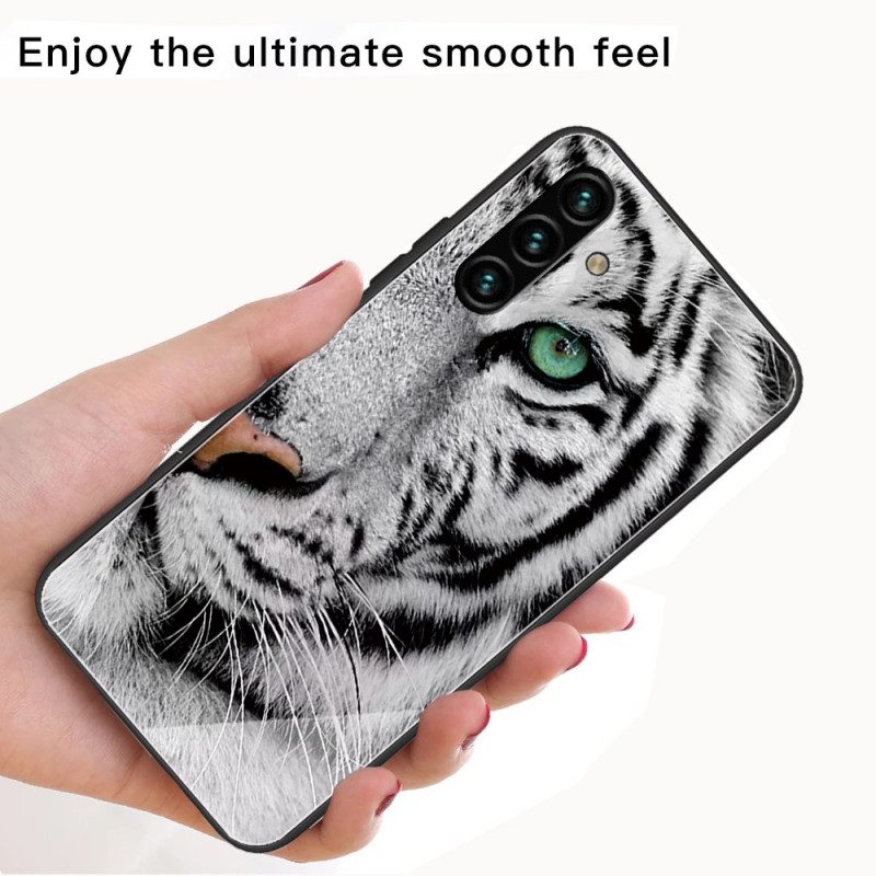 Cover Samsung Galaxy A13 5G / A04s Vetro Temperato Tigre