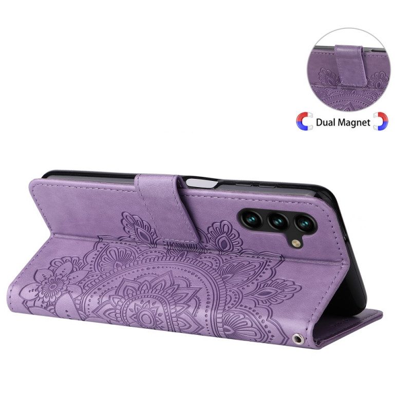 Custodia A Portafoglio Samsung Galaxy A13 5G / A04s Fiore Mandala