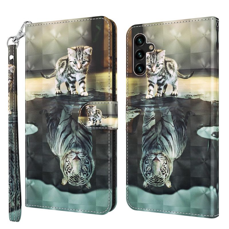 Custodia in pelle Samsung Galaxy A13 5G / A04s Ernesto La Tigre