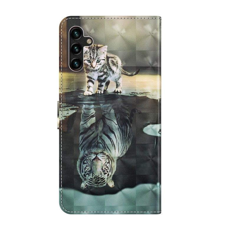 Custodia in pelle Samsung Galaxy A13 5G / A04s Ernesto La Tigre