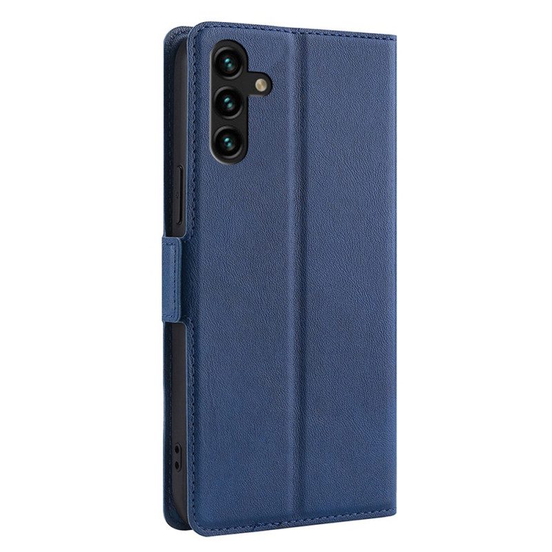 Custodia in pelle Samsung Galaxy A13 5G / A04s Folio Cover Design A Doppia Patta