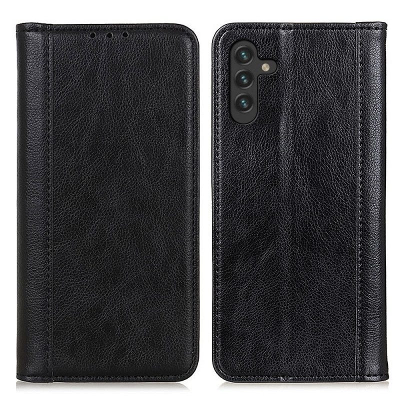 Folio Cover Samsung Galaxy A13 5G / A04s Custodia in pelle Eleganza Split Litchi Leather