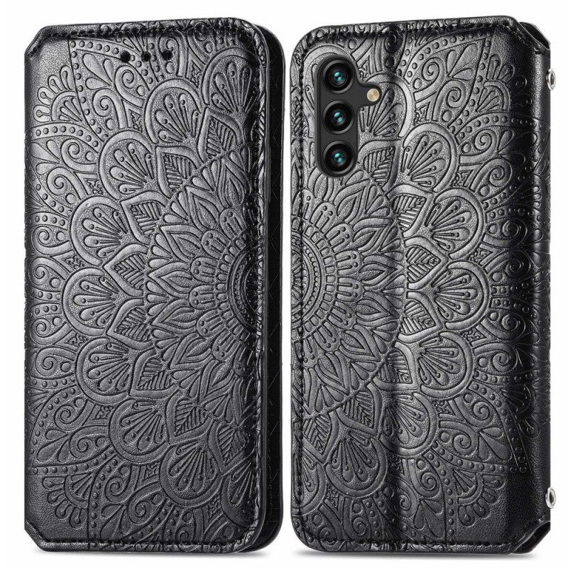 Folio Cover Samsung Galaxy A13 5G / A04s Custodia in pelle Mandala