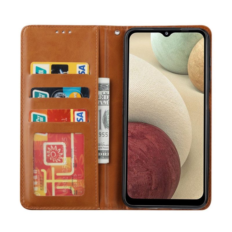 Folio Cover Samsung Galaxy A13 5G / A04s Custodia in pelle Portacarte In Ecopelle