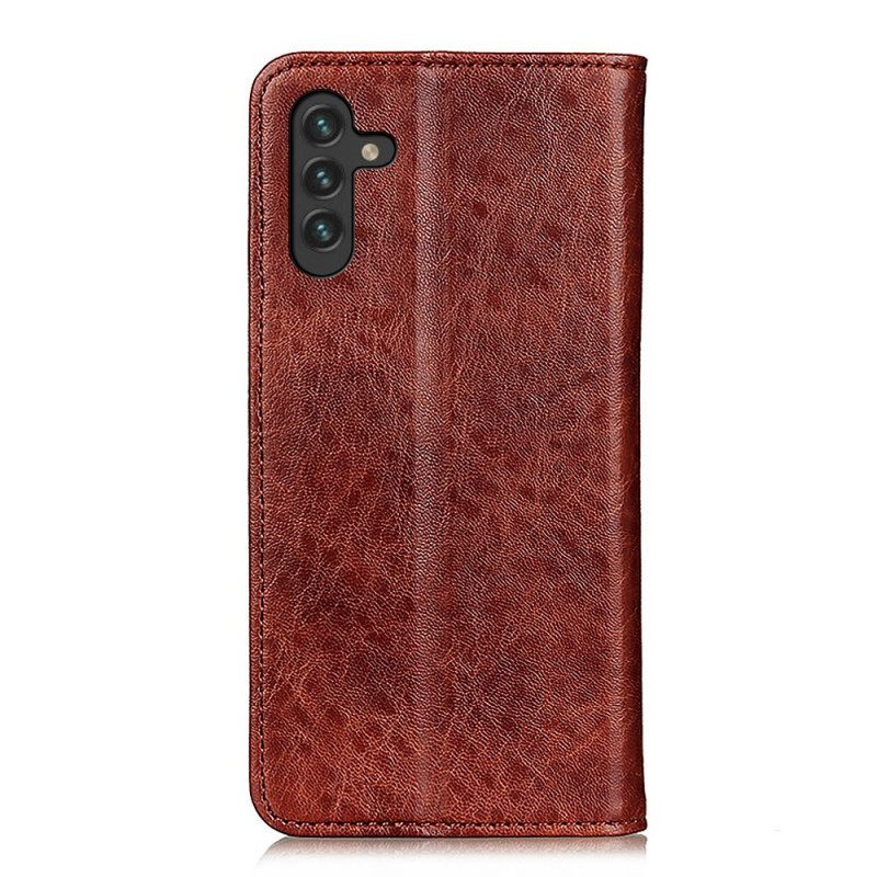 Folio Cover Samsung Galaxy A13 5G / A04s Custodia in pelle Struttura In Pelle