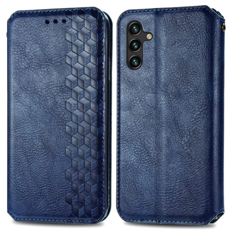 Folio Cover Samsung Galaxy A13 5G / A04s Custodia in pelle Texture Diamante Effetto Pelle