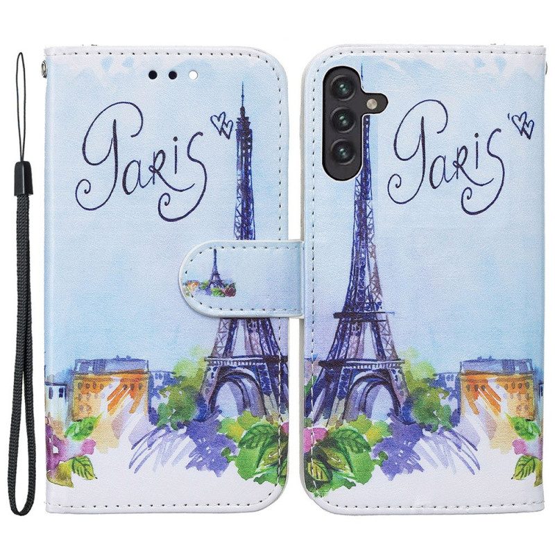 Folio Cover Samsung Galaxy A13 5G / A04s Dipingere Parigi