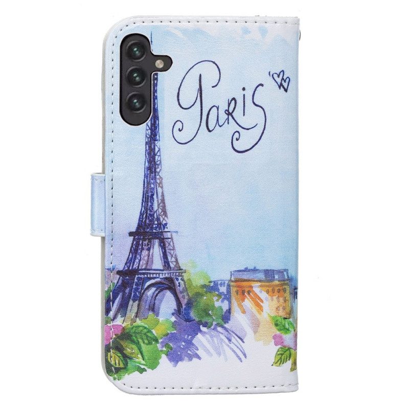 Folio Cover Samsung Galaxy A13 5G / A04s Dipingere Parigi