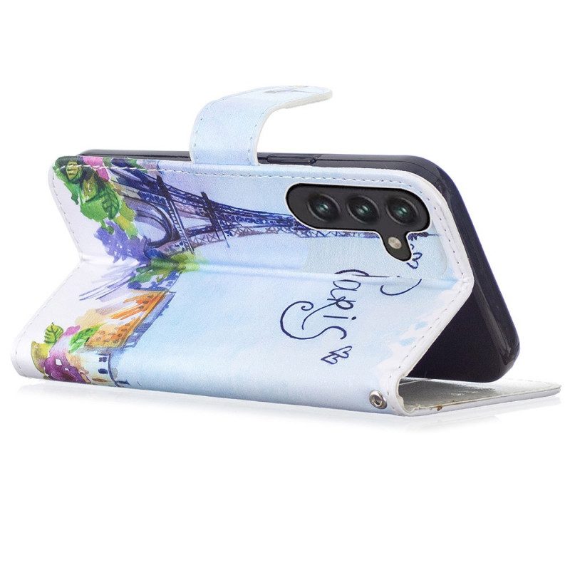 Folio Cover Samsung Galaxy A13 5G / A04s Dipingere Parigi