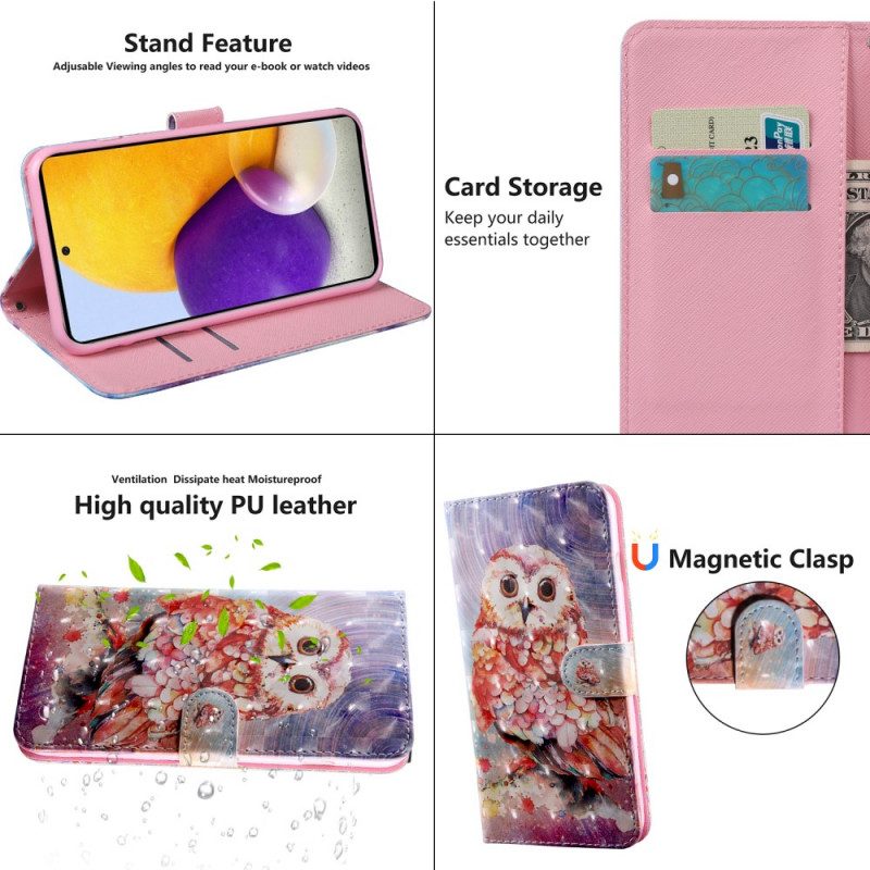 Folio Cover Samsung Galaxy A13 5G / A04s Gufo Il Pittore