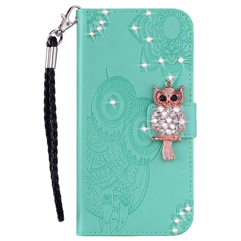 Folio Cover Samsung Galaxy A13 5G / A04s Mandala E Fascino Del Gufo