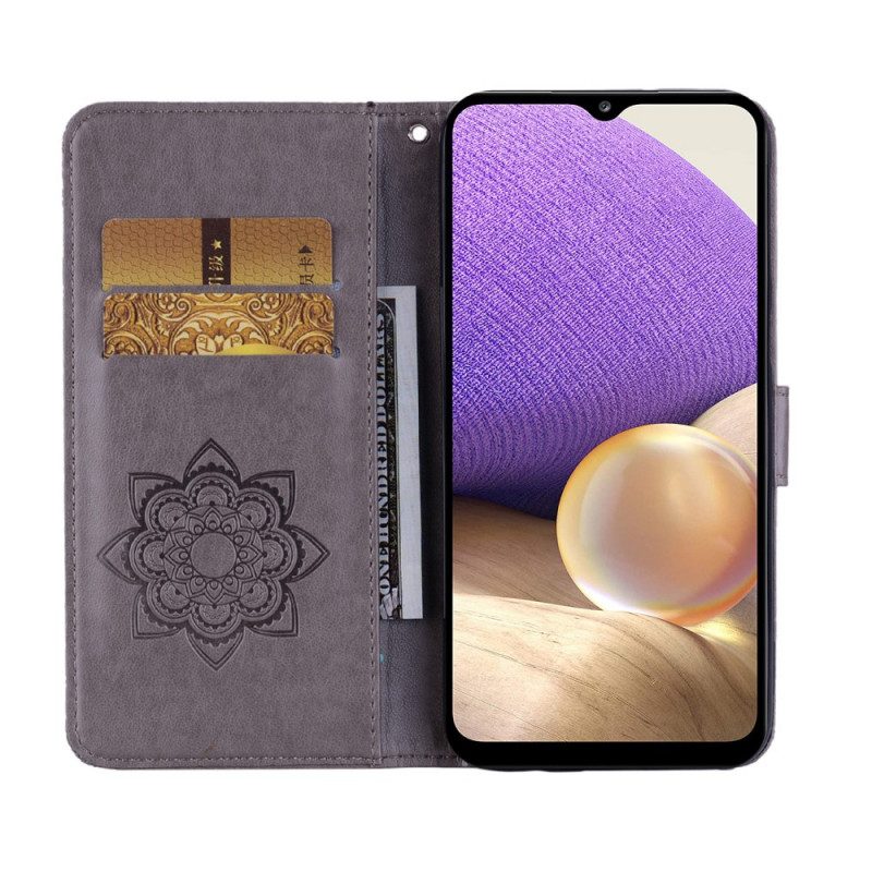 Folio Cover Samsung Galaxy A13 5G / A04s Mandala E Fascino Del Gufo