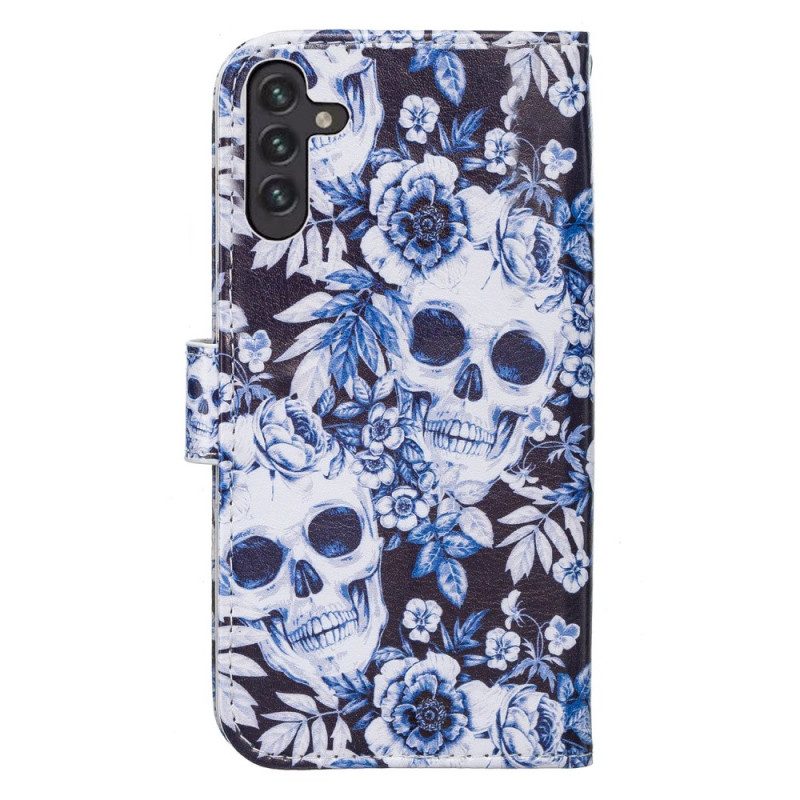 Folio Cover Samsung Galaxy A13 5G / A04s Teschi Retrò