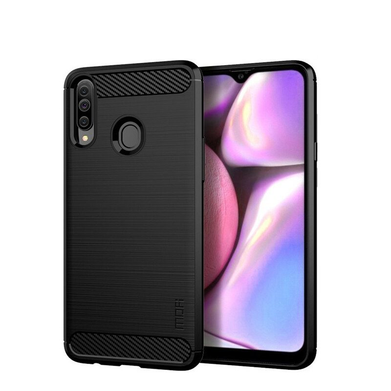 Cover Samsung Galaxy A20s Fibra Di Carbonio Spazzolata Mofi