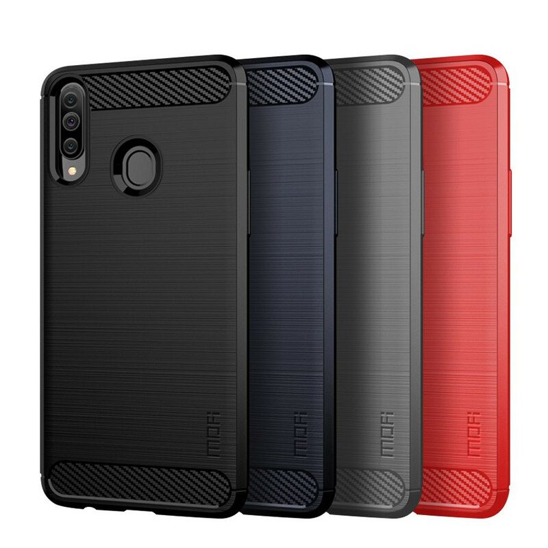 Cover Samsung Galaxy A20s Fibra Di Carbonio Spazzolata Mofi