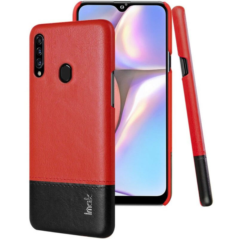 Cover Samsung Galaxy A20s Imak Serie Ruiyi Effetto Pelle