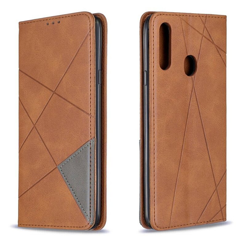 Folio Cover Samsung Galaxy A20s Custodia in pelle Stile D'artista