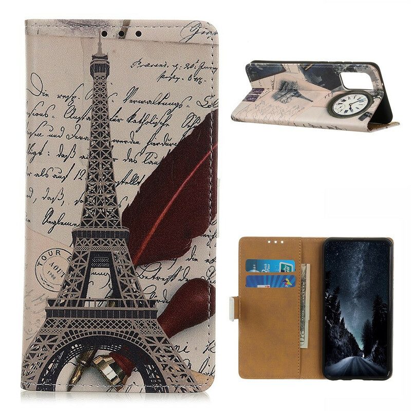 Folio Cover Samsung Galaxy A20s Torre Eiffel Del Poeta