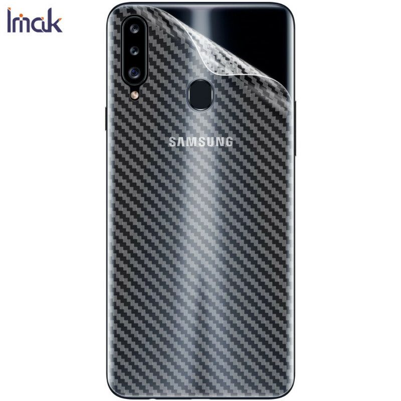 Pellicola Protezione Schiena Per Samsung Galaxy A20S Style Carbon Imak