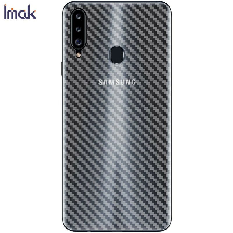 Pellicola Protezione Schiena Per Samsung Galaxy A20S Style Carbon Imak