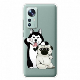 Cover Xiaomi 12 Pro Cani Divertenti In Silicone