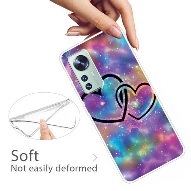 Cover Xiaomi 12 Pro Cuori In Silicone