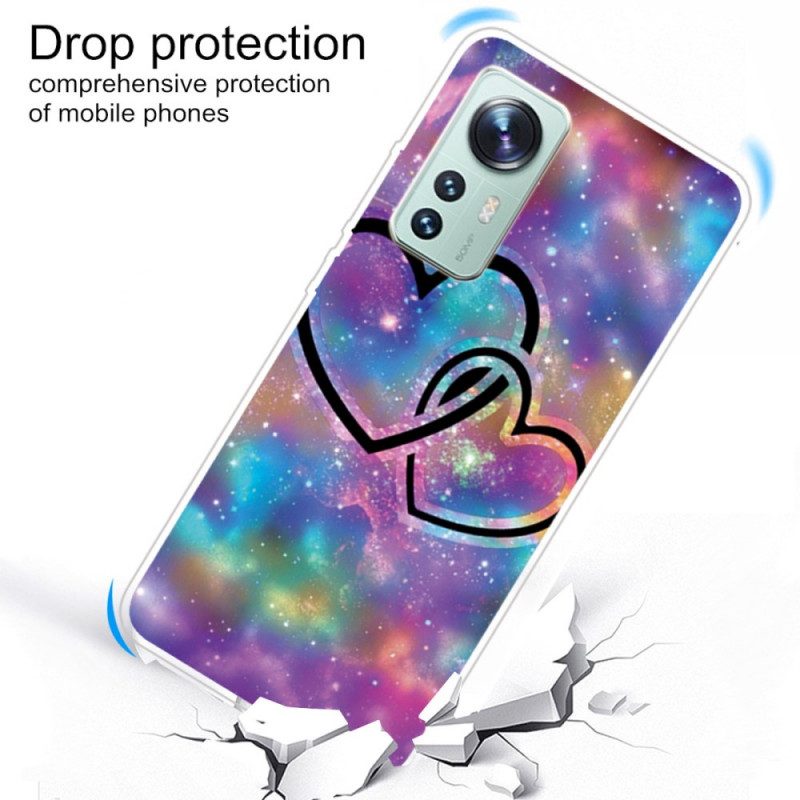 Cover Xiaomi 12 Pro Cuori In Silicone