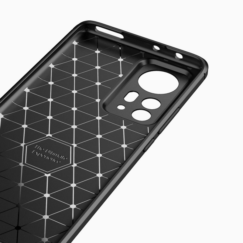 Cover Xiaomi 12 Pro Fibra Di Carbonio Spazzolata