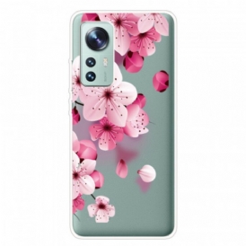 Cover Xiaomi 12 Pro Fiori Di Rosa In Silicone