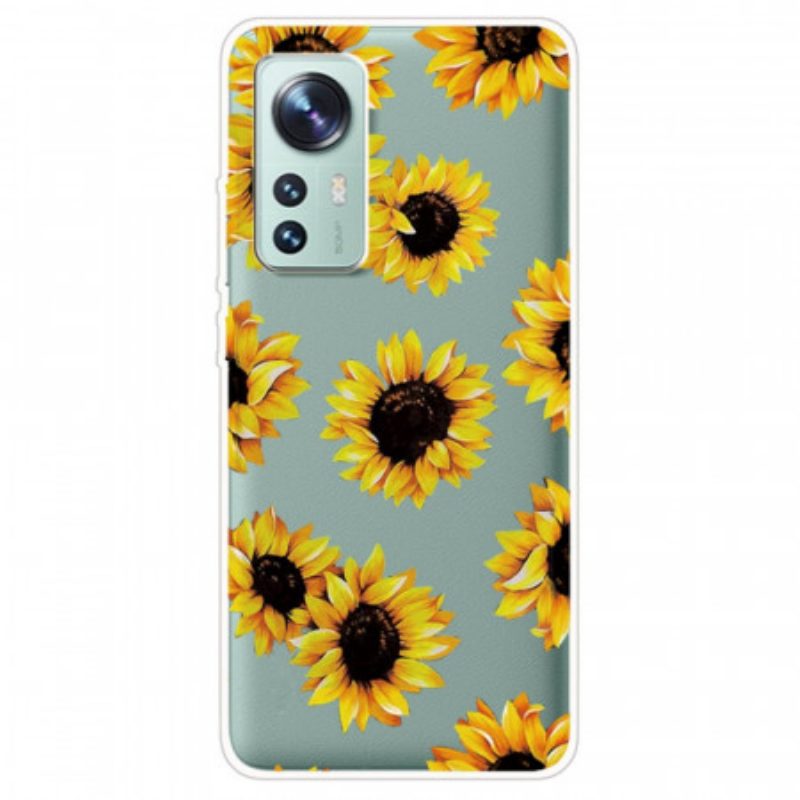 Cover Xiaomi 12 Pro Girasoli In Silicone