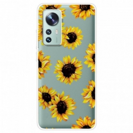 Cover Xiaomi 12 Pro Girasoli In Silicone