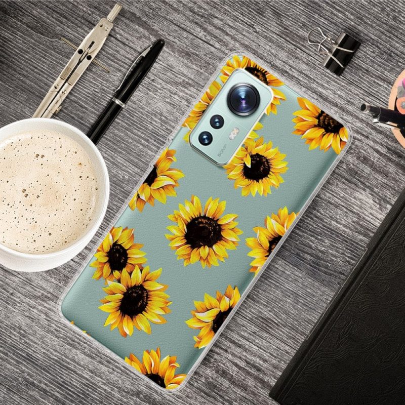 Cover Xiaomi 12 Pro Girasoli In Silicone