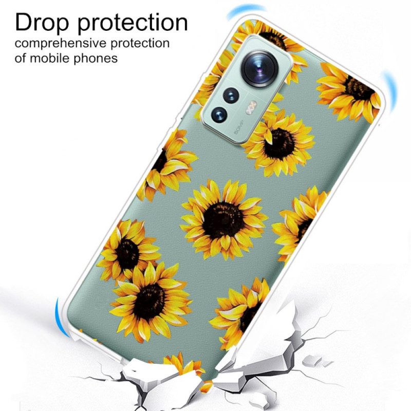 Cover Xiaomi 12 Pro Girasoli In Silicone