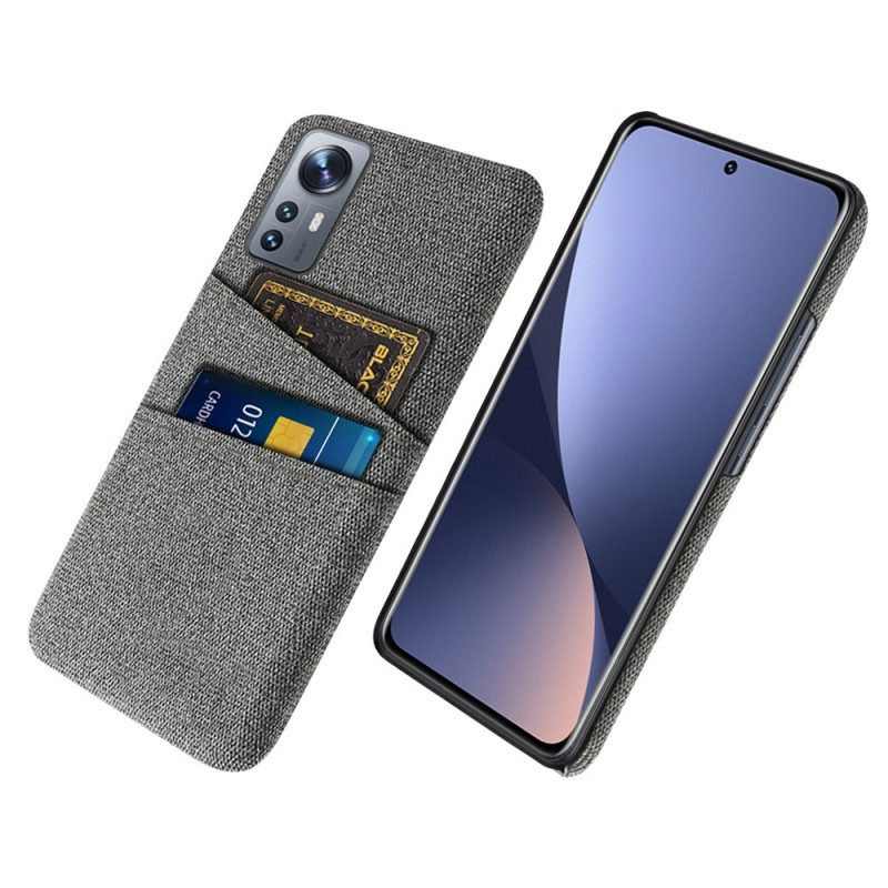 Cover Xiaomi 12 Pro Panno Con Portacarte