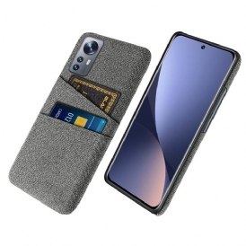 Cover Xiaomi 12 Pro Panno Con Portacarte