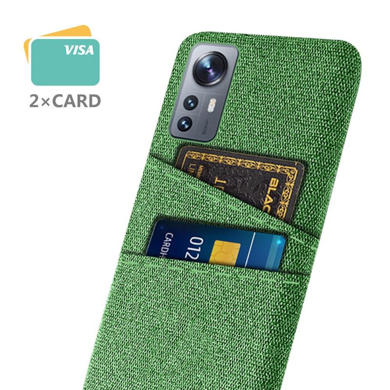 Cover Xiaomi 12 Pro Panno Con Portacarte