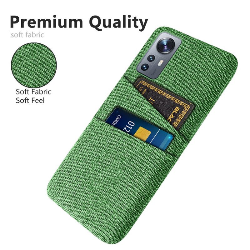 Cover Xiaomi 12 Pro Panno Con Portacarte