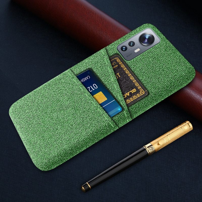 Cover Xiaomi 12 Pro Panno Con Portacarte