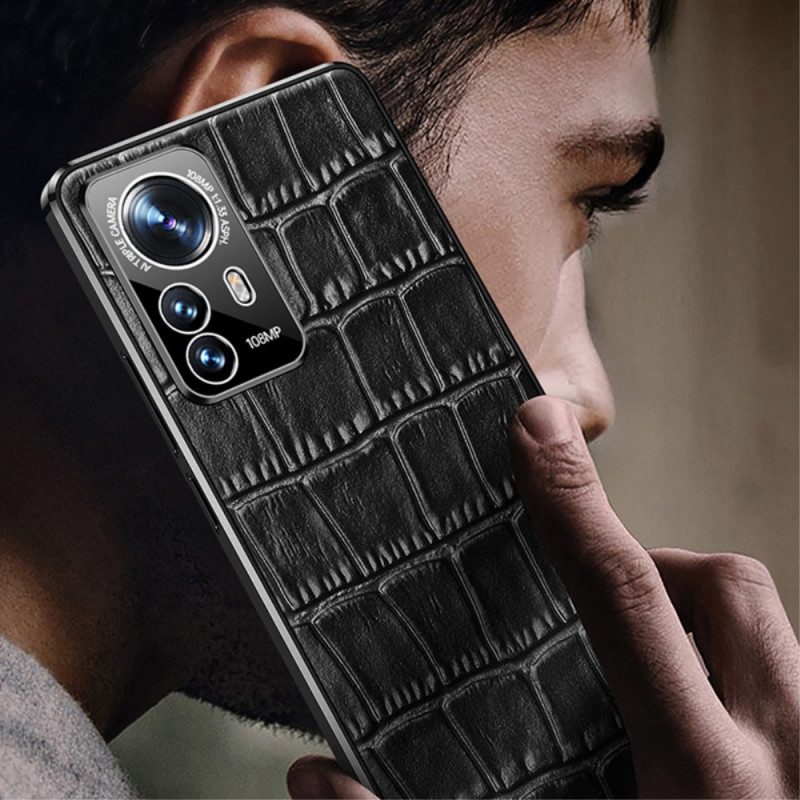 Cover Xiaomi 12 Pro Pelle Stile Coccodrillo